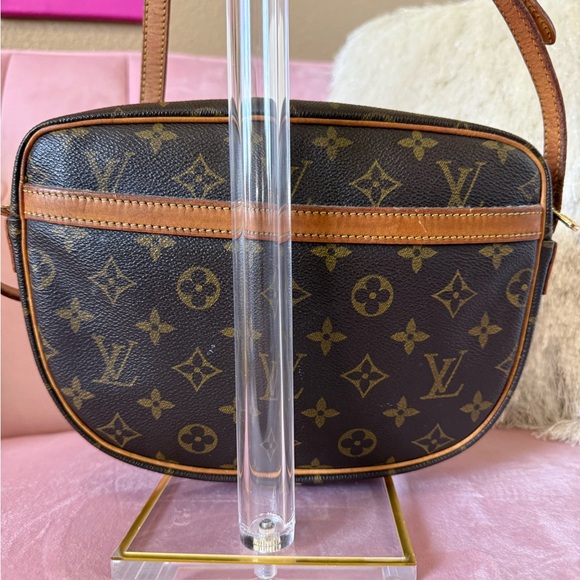 💯 Louis Vuitton Monogram Jeune Fille Canvas Crossbody Bag with Tan Leather Trim - Picture 6 of 16